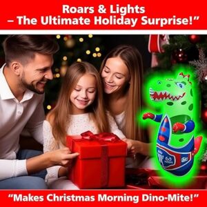 Marwan Sports Green Dino Punching Bag for Kids – Roars & Lights Up | Ultimate Holiday Surprise Toy for Active Play and Fitness Fun