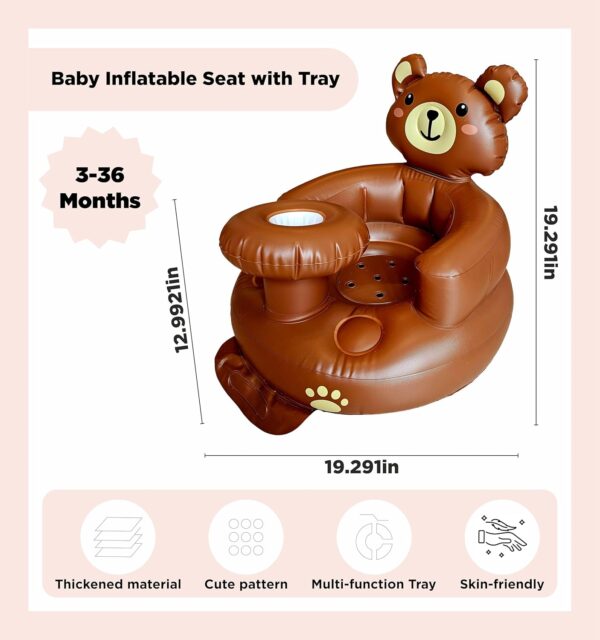 Baby Bear Inflatable Seat — Safe, Cute & Supportive for Your Little One - Image 3